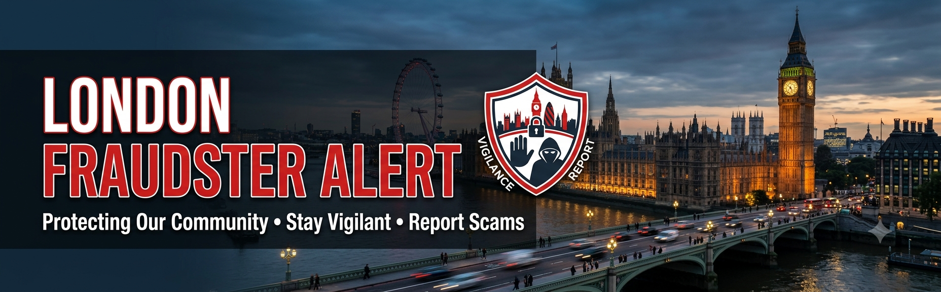London Fraudster Alert Banner
